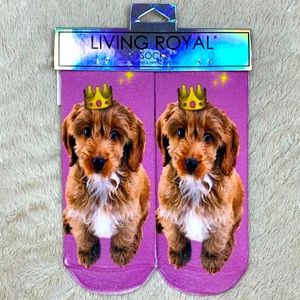 Living Royal EMOJI CROWN PUPPY ANKLE SOCKS